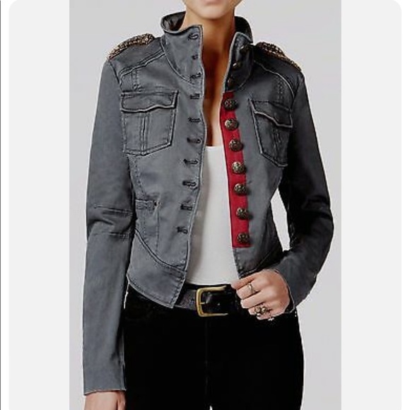 Free People Shrunken Officer Military Jacket - Picture 13 of 14